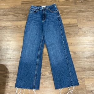Wide leg high waisted Zara Jeans